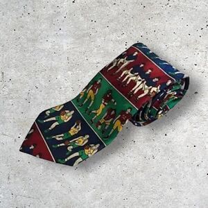 Club Room Men’s Tie Sports Theme Football Baseball Basketball Neck Tie 54”x2.75”